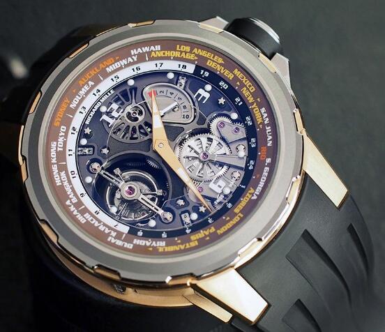 Richard Mille RM 58-01 World Timer - Jean Todt Replica Watch